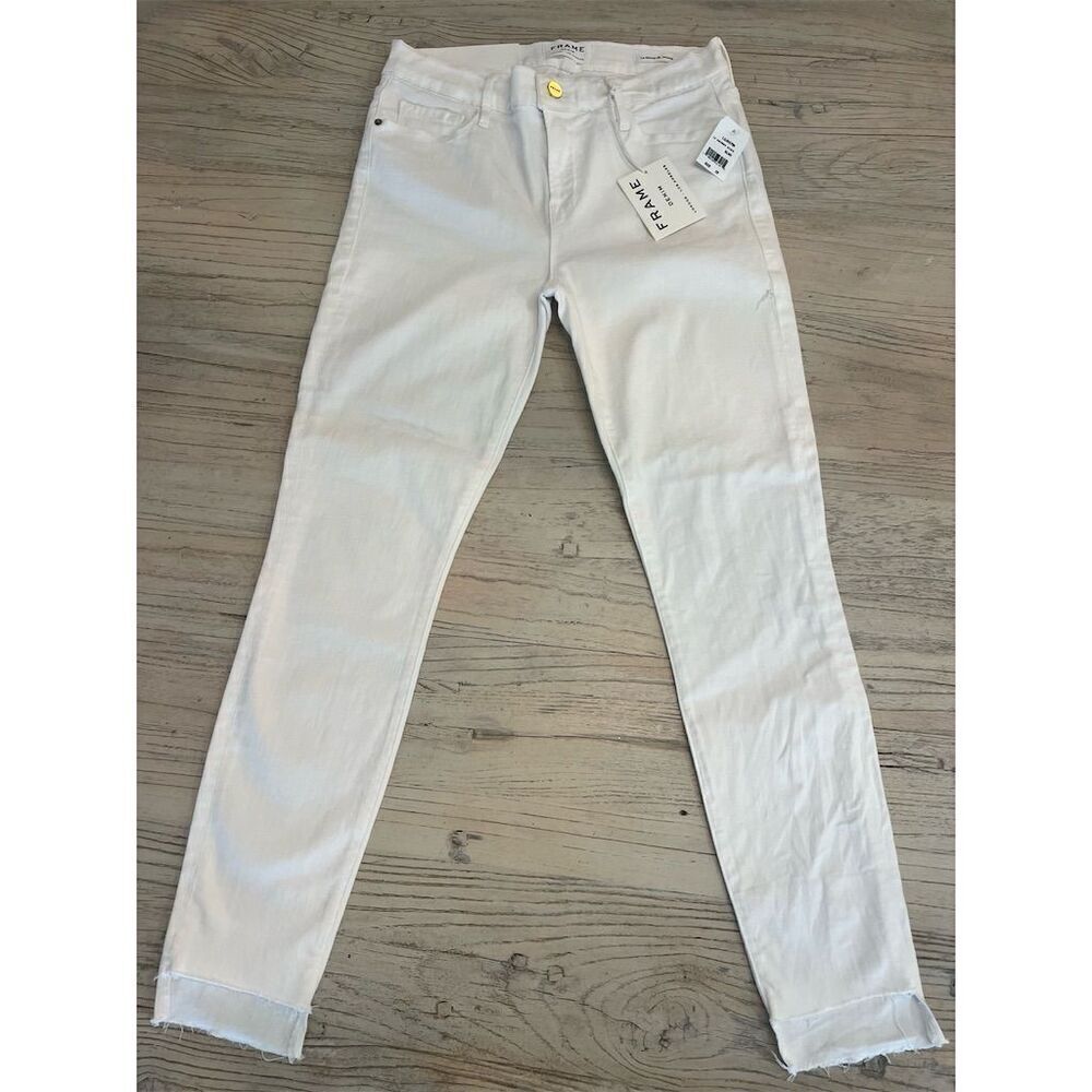 Frame Denim Le Skinny de Jeanne Women's Jeans Step Hem raw hem Size 29 NWT - Picture 6 of 16